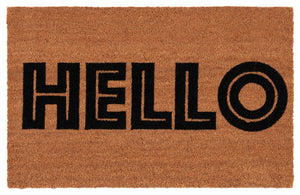 Safavieh Hello Coir Mats 242b Natural Entryway Rug - Hand-tufted, Durable & Stylish Welcome Accent Mat Natural 60% Coir,40% Pvc Dmts242b-2