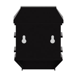 English Elm Holder 6 Pack Wall Mount LED Solar Lights - Elegant Outdoor Lighting for Decks, Fences & Stairs Brown DN-SL108-6-BR-GG