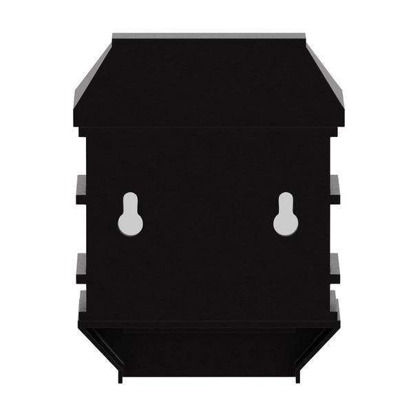 English Elm Holder 6 Pack Wall Mount LED Solar Lights - Elegant Outdoor Lighting for Decks, Fences & Stairs Brown DN-SL108-6-BR-GG