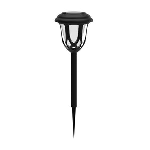 English Elm Hess 8 Pack Tulip Design LED Solar Lights - Elegant, Weather Resistant Outdoor Illumination for Gardens Black DN-SL114-8-BK-GG