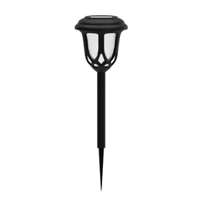 English Elm Hess 8 Pack Tulip Design LED Solar Lights - Elegant, Weather Resistant Outdoor Illumination for Gardens Black DN-SL114-8-BK-GG