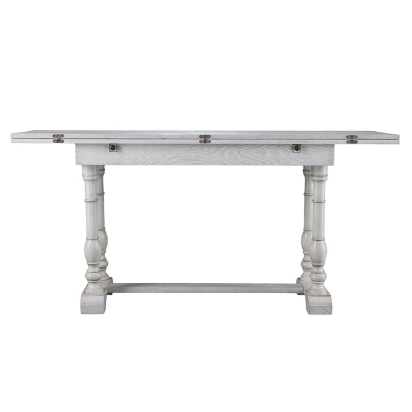 Safavieh Edenderry Farmhouse Trestle Table Converts From Slim Console To Six Seat Pine Dining DN0894