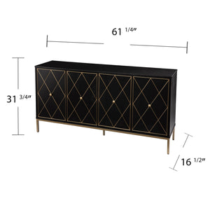 Safavieh Marradi Modern Sideboard With Diamond Door Panels Ash Birch Veneer Dining Storage DN1111930