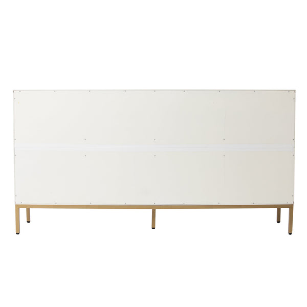 Safavieh Marradi Modern Sideboard With Diamond Door Panels Mdf Build And Iron Base For Dining DN1222330