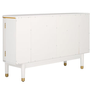 Safavieh Fenpatrick Buffet Sideboard Modern White Mdf Storage Cabinet For Dining Or Living Room DN1269730