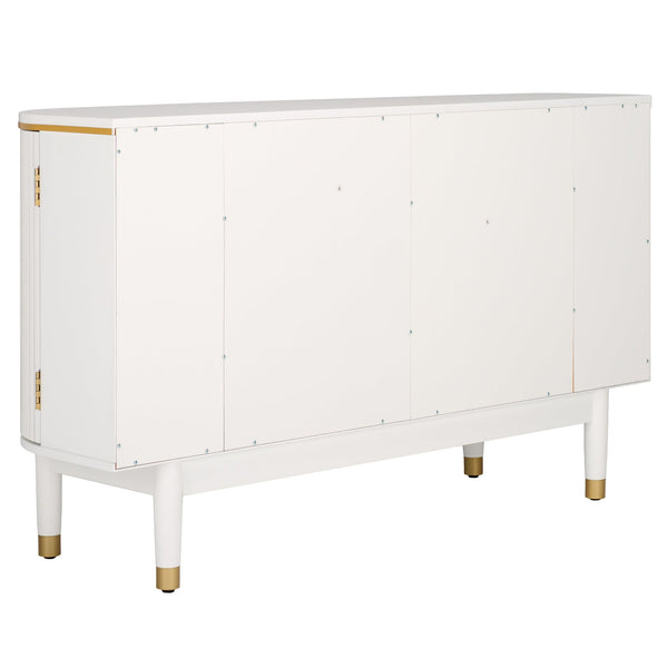 Safavieh Fenpatrick Buffet Sideboard Modern White Mdf Storage Cabinet For Dining Or Living Room DN1269730