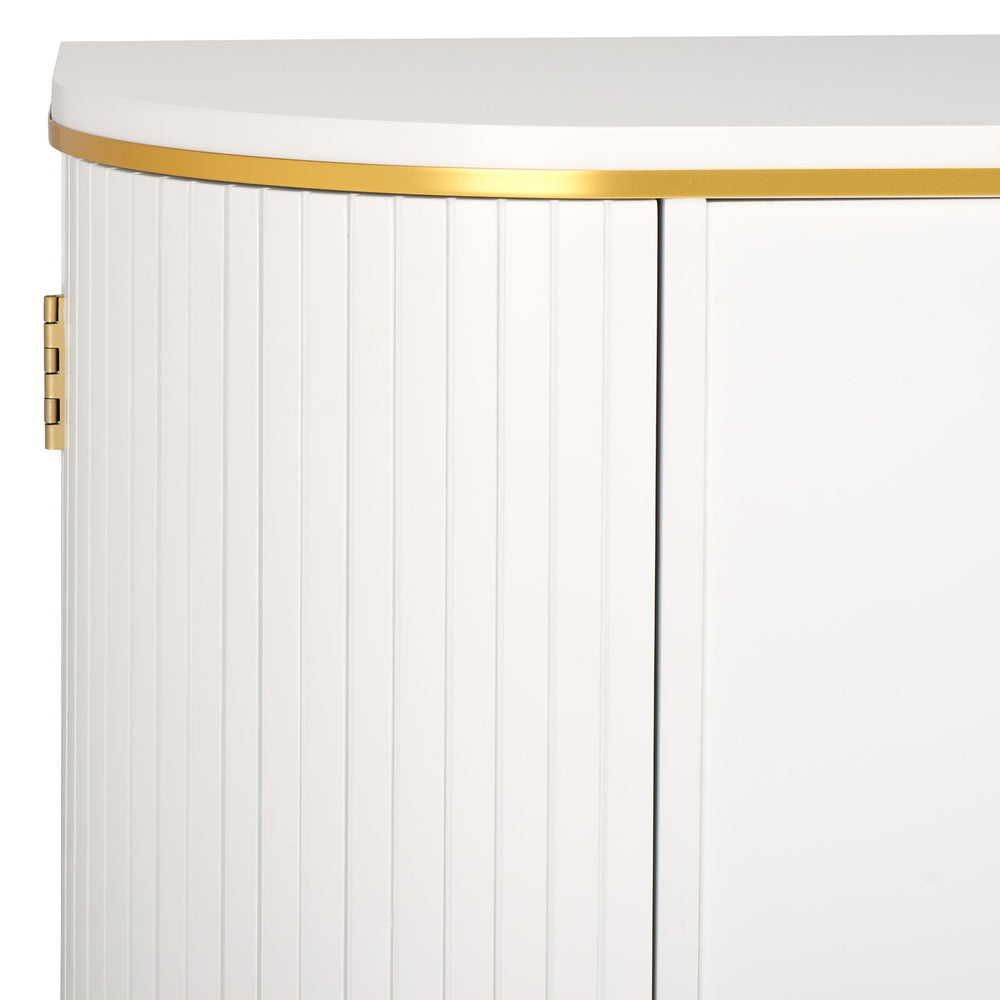 Safavieh Fenpatrick Buffet Sideboard Modern White Mdf Storage Cabinet For Dining Or Living Room DN1269730