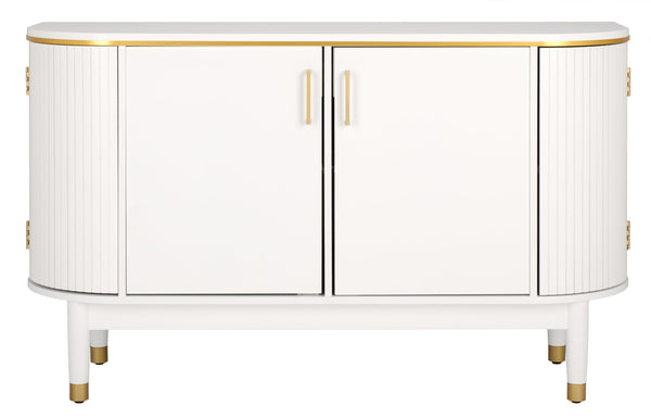 Safavieh Fenpatrick Buffet Sideboard Modern White Mdf Storage Cabinet For Dining Or Living Room DN1269730