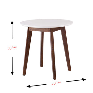 Safavieh Holly & Martin Oden Round Mid-Century Dining Table With Ash Veneer Top For Small Spaces DN7321