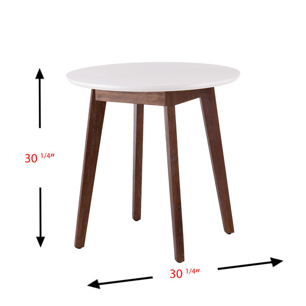 Safavieh Holly & Martin Oden Round Mid-Century Dining Table With Ash Veneer Top For Small Spaces DN7321