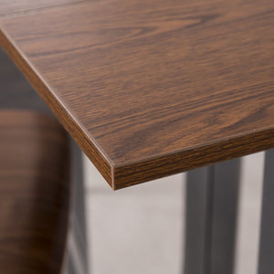 Safavieh Holly Martin Driness Convertible Drop Leaf Dining Table For Small Spaces With Gate Leg Design BROWN DN7442