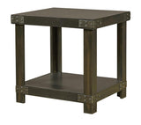 Industrial Smokey Grey End Table DN914-GRY Aspenhome
