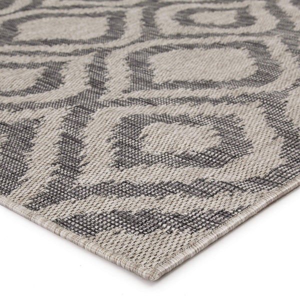 Jaipur Living Nikki Chu Jaipur Trellis Flatweave Polyester Outdoor Rug Ikat Gray Geometric Accent 2'X3'7" RUG143884