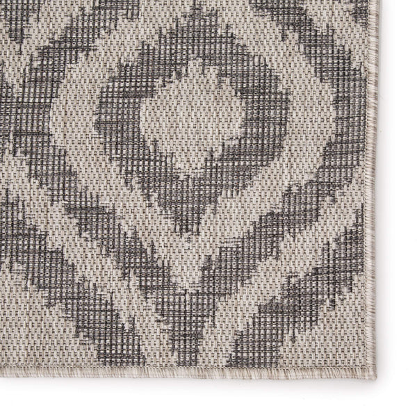 Jaipur Living Nikki Chu Jaipur Trellis Flatweave Polyester Outdoor Rug Ikat Gray Geometric Accent 2'X3'7" RUG143884