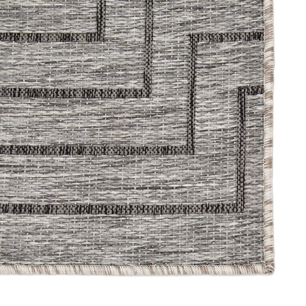 Jaipur Living Nikki Chu Jaipur Geometric Flatweave Polyester Indoor Outdoor Rug Tonal Gray Modern 2'X3'7" RUG144378