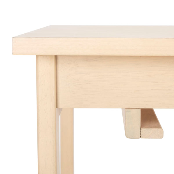Safavieh Colbie Contemporary 3-Piece Pub Set With Smart Storage - Space-Saving Table & Stools In White Oak Finish DNS1000A