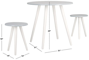 Safavieh Whitman 3-Piece Dining Set - Modern Farmhouse Style With Compact Design For Cozy Spaces & Breakfast Nooks DNS1400A