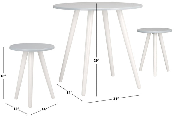 Safavieh Whitman 3-Piece Dining Set - Modern Farmhouse Style With Compact Design For Cozy Spaces & Breakfast Nooks DNS1400A