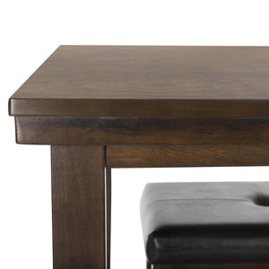 Safavieh Billy 5-Piece Pub Set: Stylish English-Inspired Dining Set With Upholstered Stools For Cozy Gatherings DNS9201A