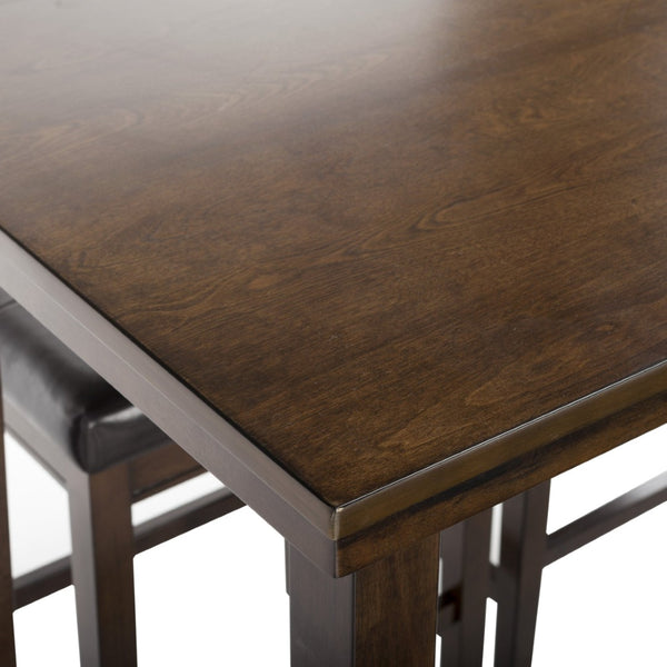 Safavieh Billy 5-Piece Pub Set: Stylish English-Inspired Dining Set With Upholstered Stools For Cozy Gatherings DNS9201A