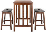 Safavieh Ilana 3 Piece Pub Set Chestnut DNS9202A