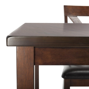 Safavieh Everest 3-Piece Pub Set - Stylish Mahogany Dining Solution With X-Back Chairs And Smart Storage Black / Mahogany DNS9203A