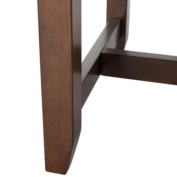 Safavieh Everest 3-Piece Pub Set - Stylish Mahogany Dining Solution With X-Back Chairs And Smart Storage Black / Mahogany DNS9203A