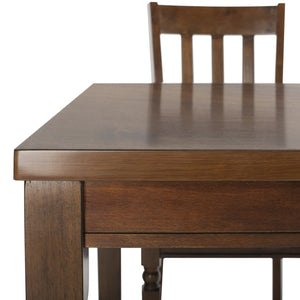 Safavieh Kodiak 5-Piece Traditional Dining Set - Light Oak Finish With Sturdy Mango Wood For Lasting Comfort DNS9204A