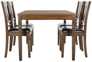 Safavieh Kodiak 5-Piece Traditional Dining Set - Light Oak Finish With Sturdy Mango Wood For Lasting Comfort DNS9204A