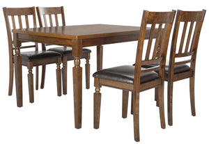 Safavieh Kodiak 5-Piece Traditional Dining Set - Light Oak Finish With Sturdy Mango Wood For Lasting Comfort DNS9204A