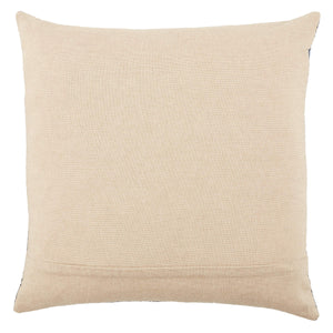 Jaipur Living Nikki Chu Trellis Embroidered Cotton Velvet Throw Pillow Cover Art Deco Navy Square PLC102480