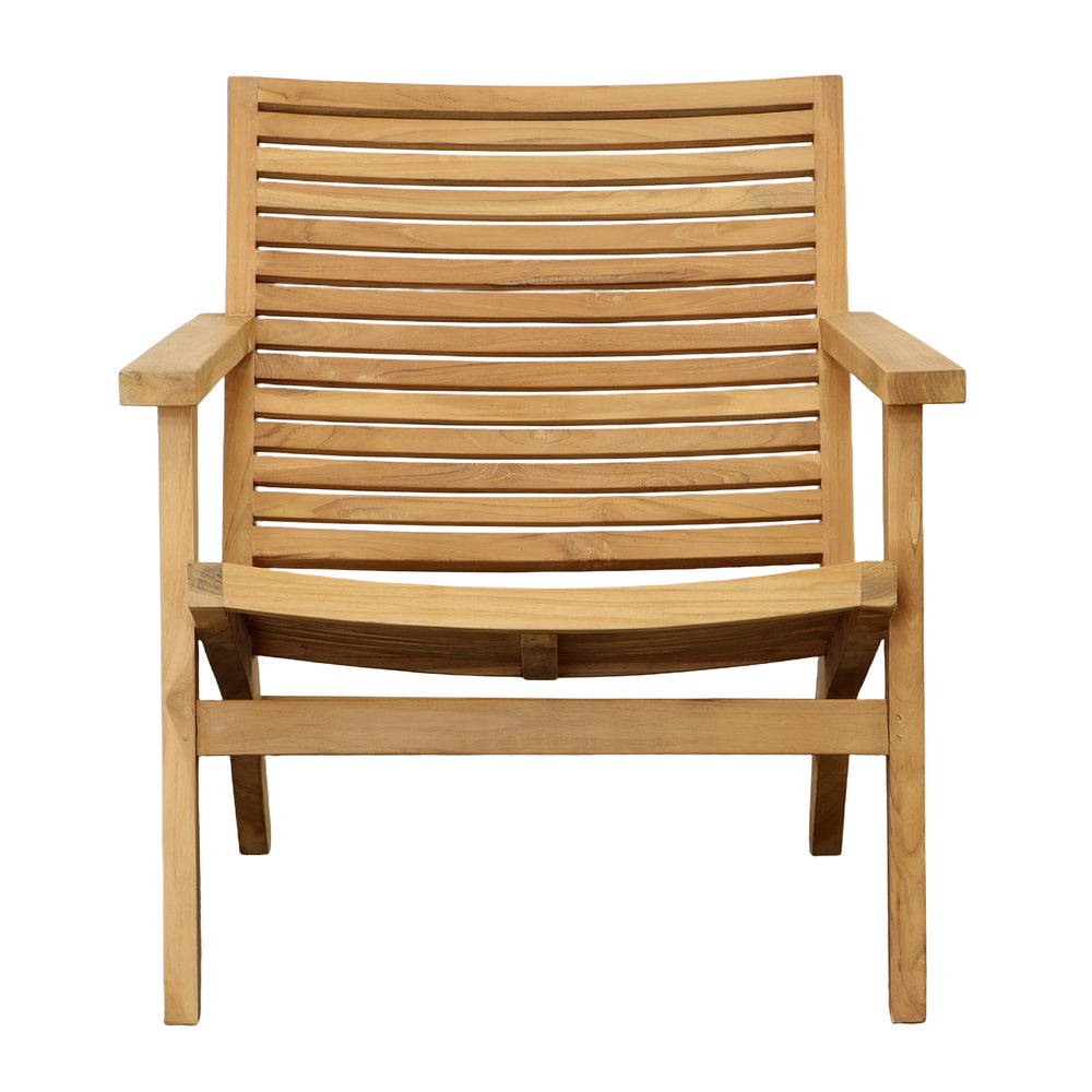 Dovetail Janine Occasional Chair Natural Finish Teak Wood DOV0453