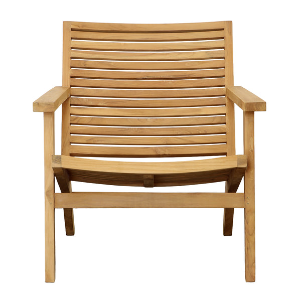 Dovetail Janine Occasional Chair Natural Finish Teak Wood DOV0453