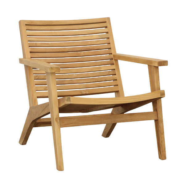 Dovetail Janine Occasional Chair Natural Finish Teak Wood DOV0453