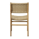 Dovetail Mable Dining Chair Natural Teak Wood and Synthetic Rattan DOV0463