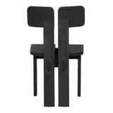 Dovetail Teagan Dining Chair Set of 2 Teak Wood - Black 
