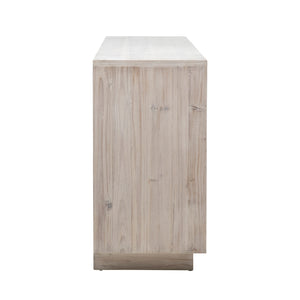 Dovetail Ampelle Sideboard Light Natural Brushed Wood Finish Reclaimed Pine Wood DOV100005