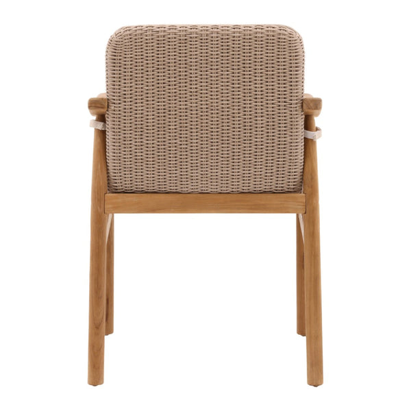 Karina Living Wembley Outdoor Dining Chair Set of 2 – Elegant Beige Performance Fabric for Stylish Al Fresco Dining DOV10003-BEIG
