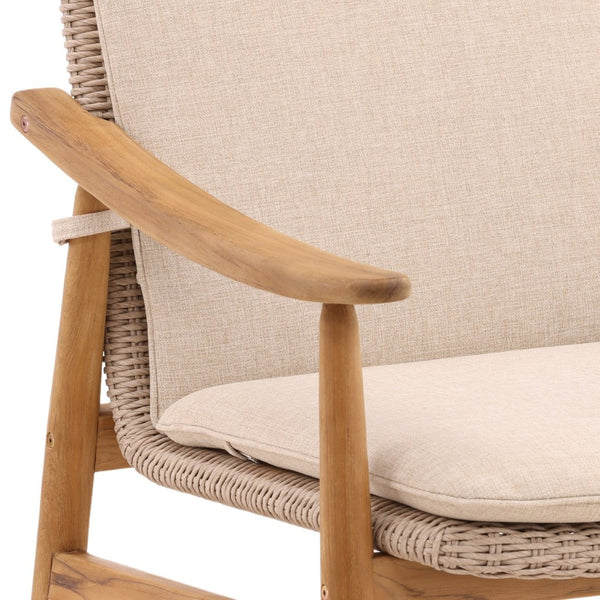 Karina Living Wembley Outdoor Dining Chair Set of 2 – Elegant Beige Performance Fabric for Stylish Al Fresco Dining DOV10003-BEIG