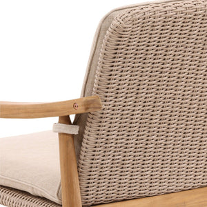 Karina Living Wembley Outdoor Dining Chair Set of 2 – Elegant Beige Performance Fabric for Stylish Al Fresco Dining DOV10003-BEIG
