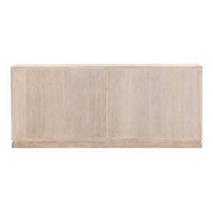 Dovetail Harrison Sideboard Whitewash Whitewash Elm Wood DOV10395-WHTW