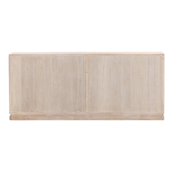 Dovetail Harrison Sideboard Whitewash Whitewash Elm Wood DOV10395-WHTW