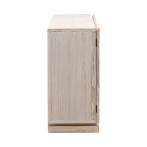 Dovetail Harrison Sideboard Whitewash Whitewash Elm Wood DOV10395-WHTW