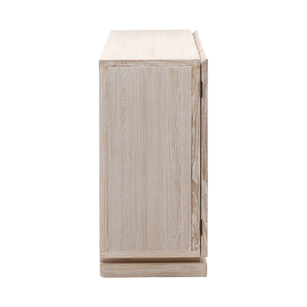 Dovetail Harrison Sideboard Whitewash Whitewash Elm Wood DOV10395-WHTW