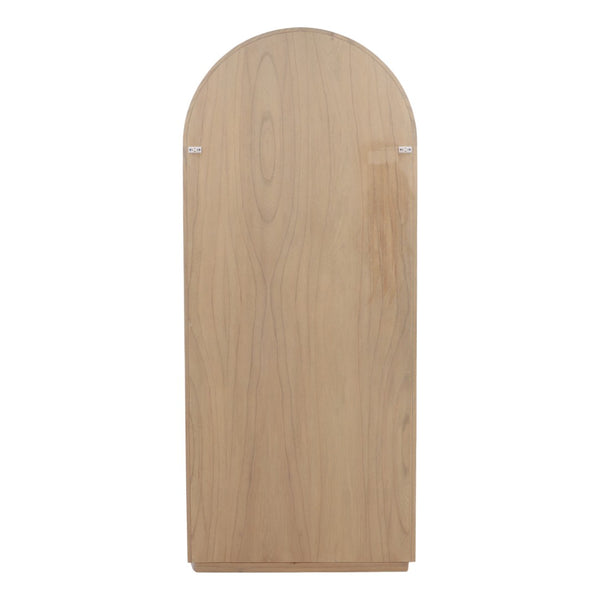 Karina Living Freyja Cabinet Light Natural - Tall Mindi Wood Storage Solution for Living Rooms & Entryways DOV11563-LTNT