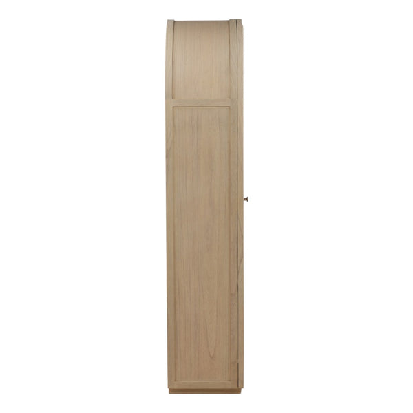 Karina Living Freyja Cabinet Light Natural - Tall Mindi Wood Storage Solution for Living Rooms & Entryways DOV11563-LTNT