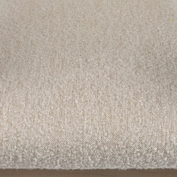 Dovetail Nathaniel Dining Chair Boucle Upholstery and Mindi Wood - Off White and Natural Frame