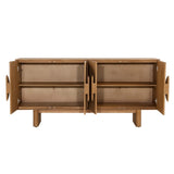 Dovetail Jada Sideboard Mindi Wood Veneer - Natural 