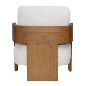 Dovetail,Accent Armchairs,,Beige and Natural,Linen Blend Upholstery and Mindi Wood,Freight,Beige,Light Brown,,Fabric,Wood,Wood,,REGULAR 15,$1500 - $1750 Maravi Occasional Chair DOV11695-BEIG Dovetail Dovetail