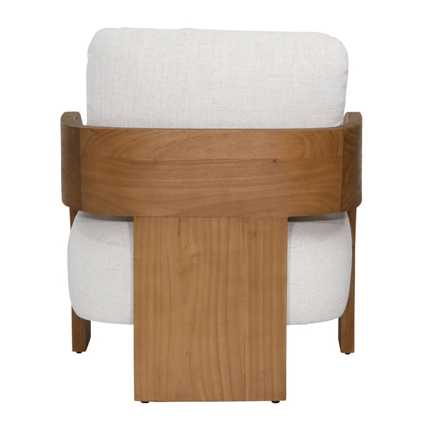 Dovetail,Accent Armchairs,,Beige and Natural,Linen Blend Upholstery and Mindi Wood,Freight,Beige,Light Brown,,Fabric,Wood,Wood,,REGULAR 15,$1500 - $1750 Maravi Occasional Chair DOV11695-BEIG Dovetail Dovetail